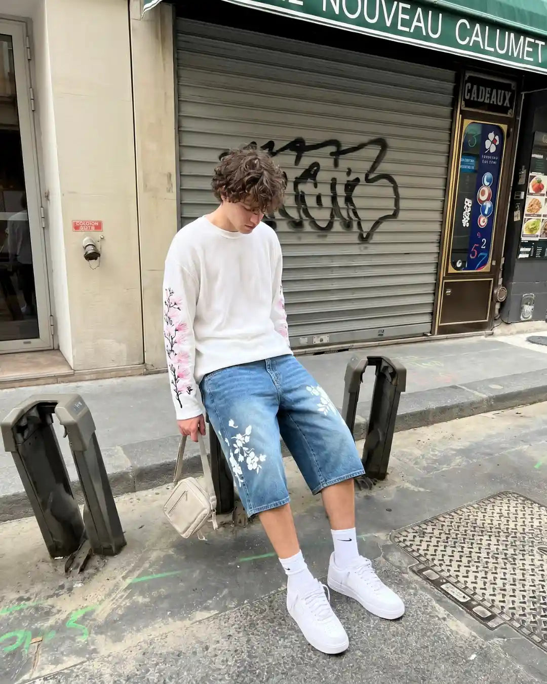 "BIZUN" Graphic Jorts