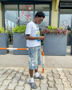 "BIZUN" Graphic Jorts