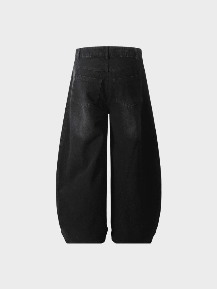 CRD Striped Barrel Denim Jeans
