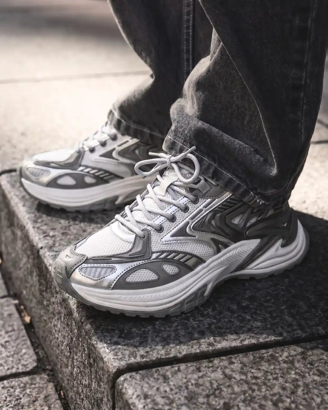 "FARA" Iron Grey Sneakers