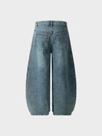 CRD Striped Barrel Denim Jeans
