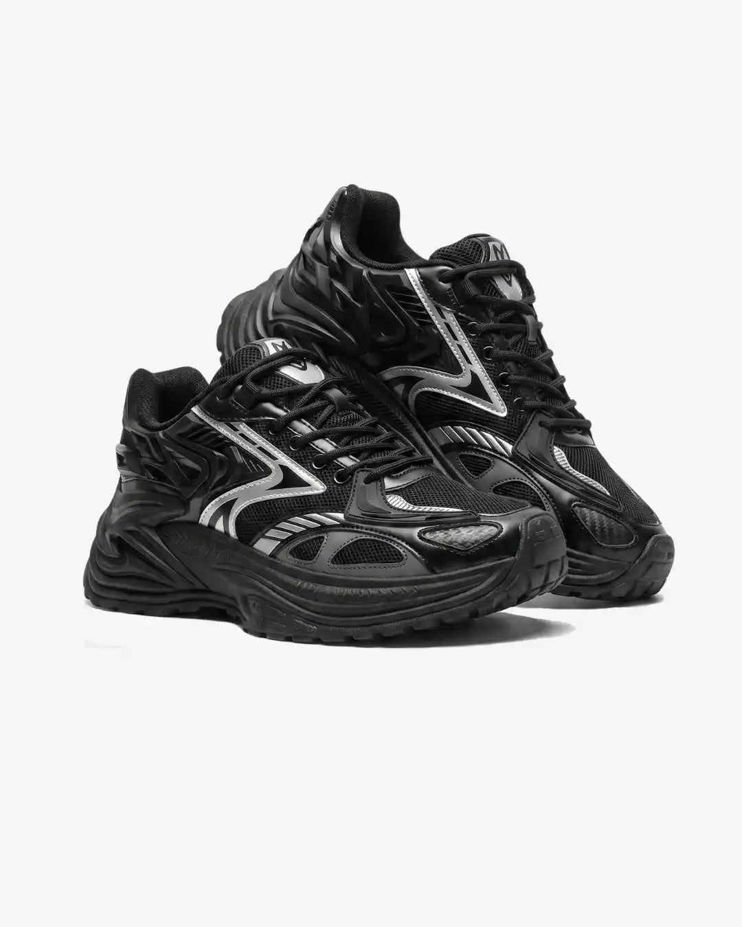 "FARA" Shadow Black Sneakers